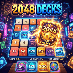 2048 Decks: Master numbers in a unique puzzle challenge!