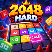 2048 Hard: A number-merging; conquer the board