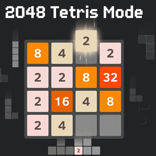 2048 Tetris Mode: Colorful Blocks and Number Merge