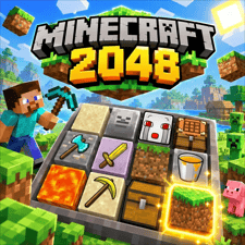 Conquer the challenge in Minecraft 2048