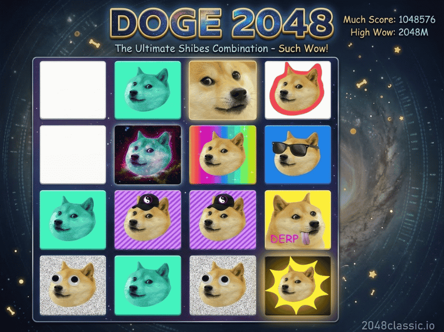 play game doge 2048 free online